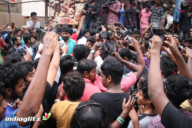 Vivegam Movie Fans Celebration in Chennai Kasi Theater