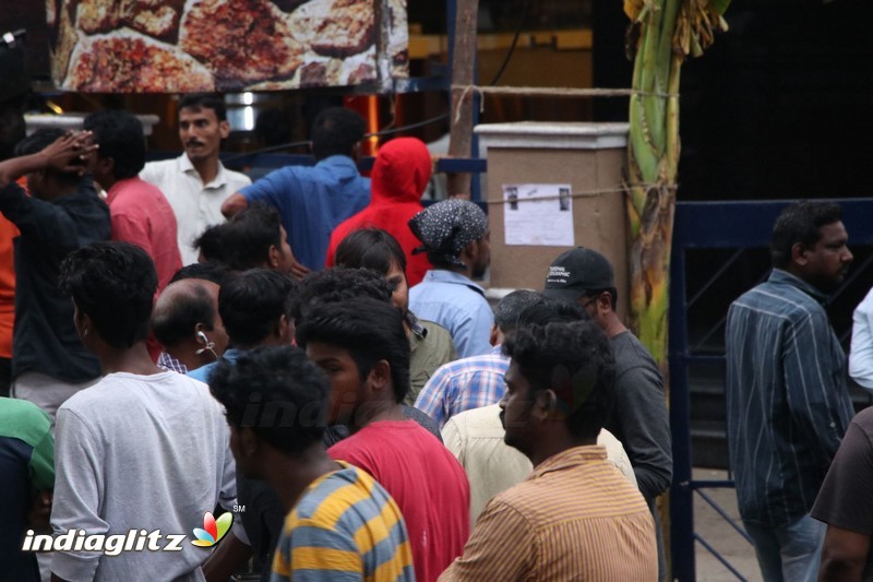 Vivegam Movie Fans Celebration in Chennai Kasi Theater