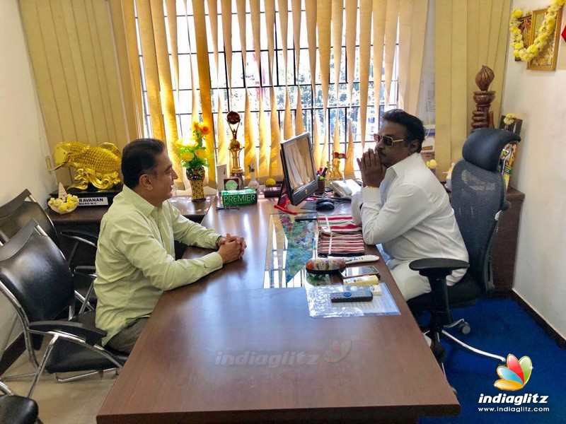 Kamal Haasan met Vijayakanth