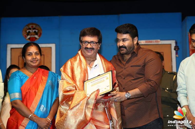 Mohanlal at YG Mahendran's 3Ji 100th Show Celebration