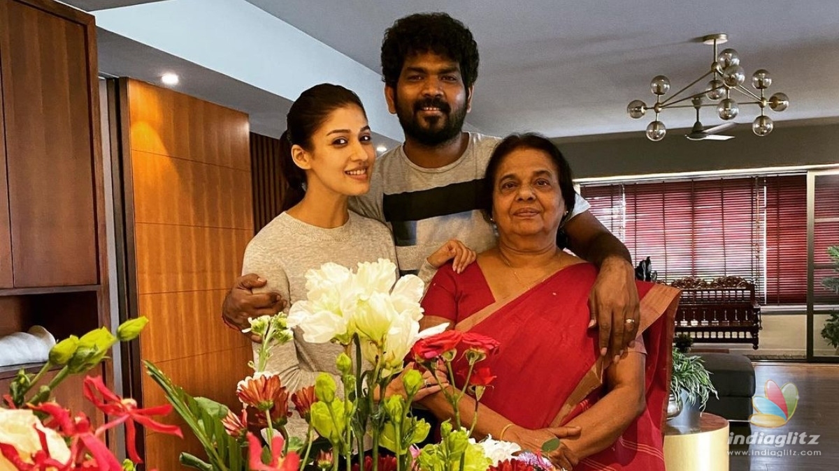 Nayanthara Celebrates Moms Birthday With Vignesh Shivan