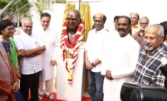 Kamal, Rajini & Mani Ratnam at the unveiling of K Balachander's statue