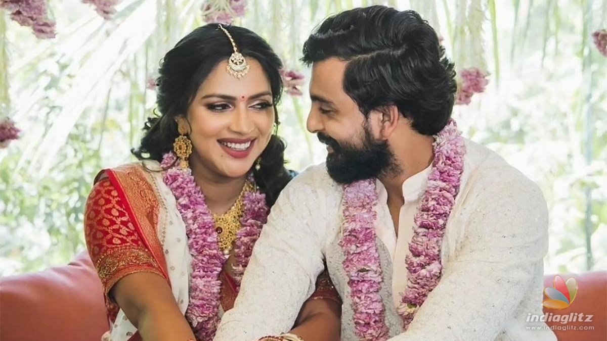 Love-filled clicks from actress Amala Paul intimate baby shower ceremony!