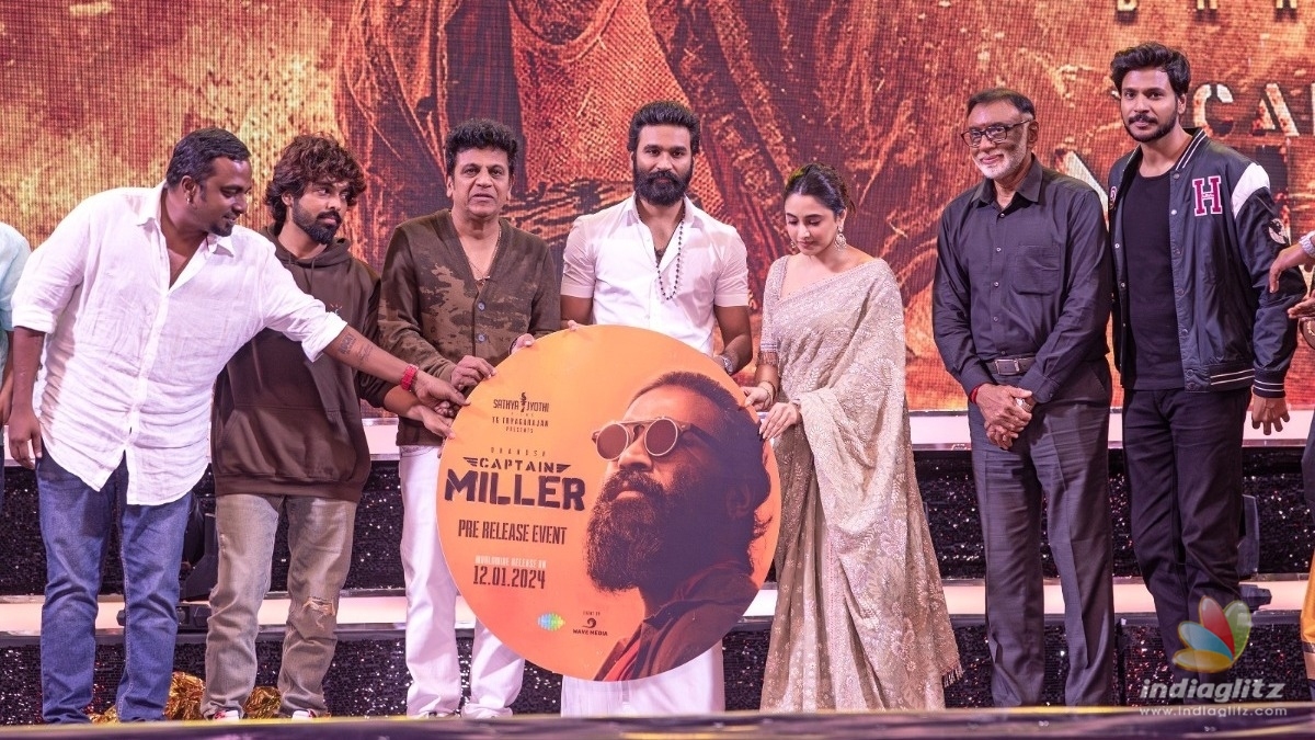 Here are some highlights from Dhanush’s ‘Captain Miller’ pre-release event!