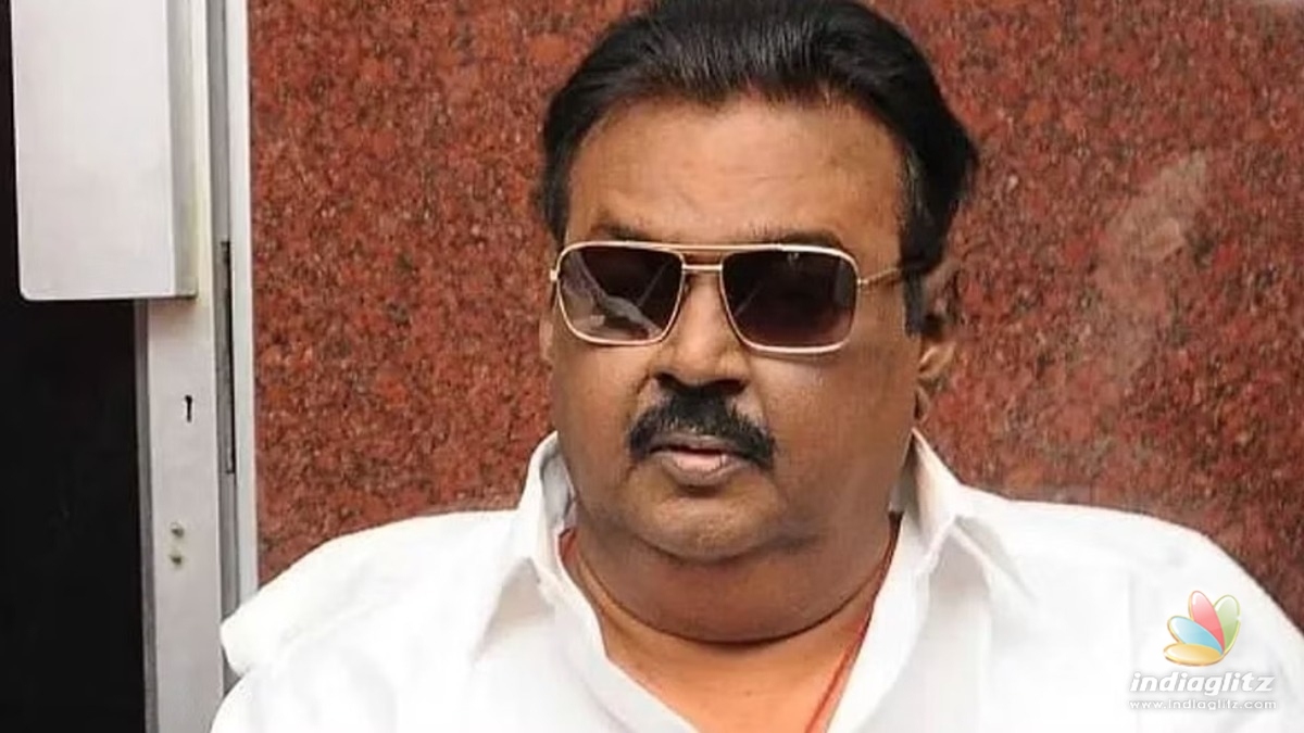 Popular cine stars visit Captain Vijayakanth in hospital - Full story