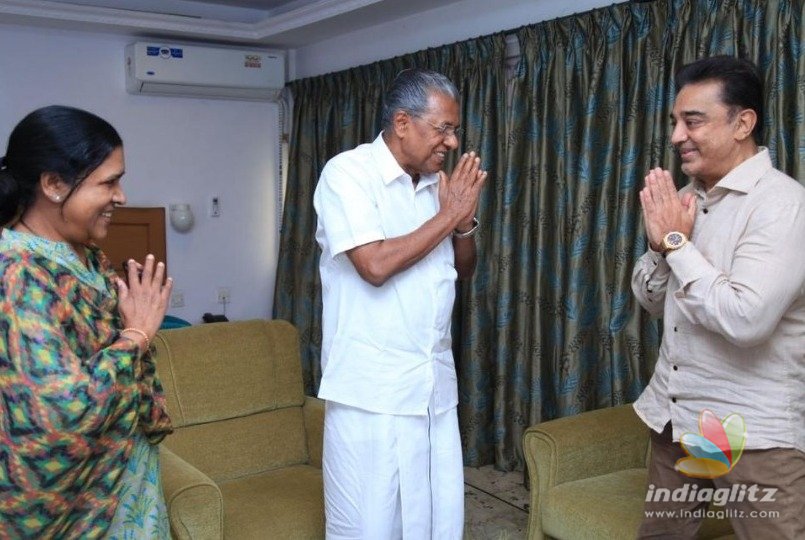 Kamal Haasans sudden visit to Kerala CM 