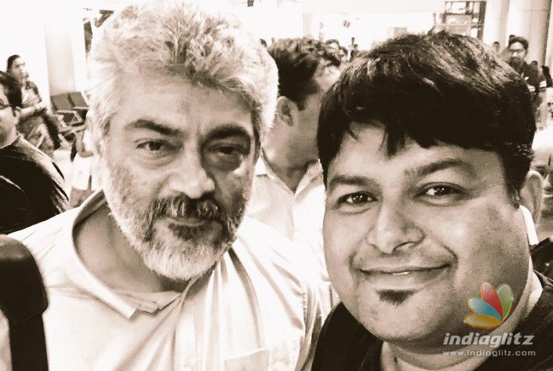 Thala Ajith flies out of Chennai for Viswasam