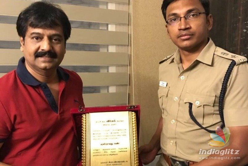 Vivek gets appreciation from the Police Department 