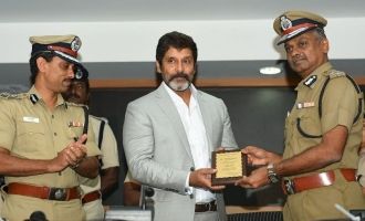 Vikram's 'Third Eye' add CCTV awareness program is launched today at Commissioner office, Chennai