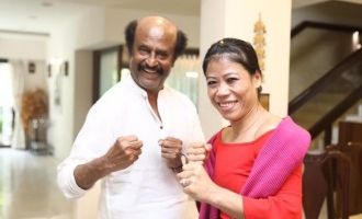 Boxing Champion Mary Kom meets Superstar Rajinikanth