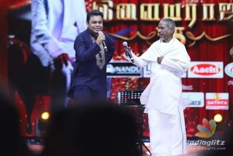 Historic Moment ! Ilayaraja sings in A.R. Rahman music