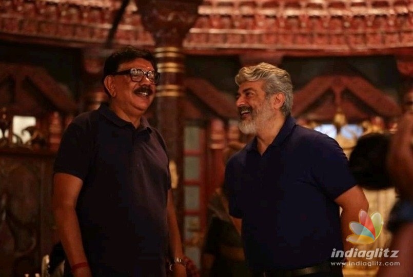 Thala Ajiths sudden visit to historical movie sets