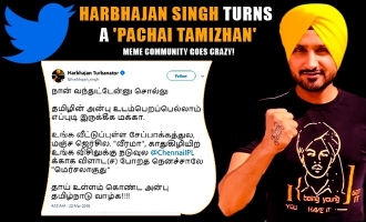 Harbhajan Singh turns a 'Pachai Tamizhan', meme community goes crazy!