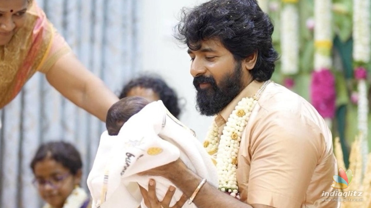 Sivakarthikeyan reveals his newborn son’s name with a glimpse of the naming ceremony!