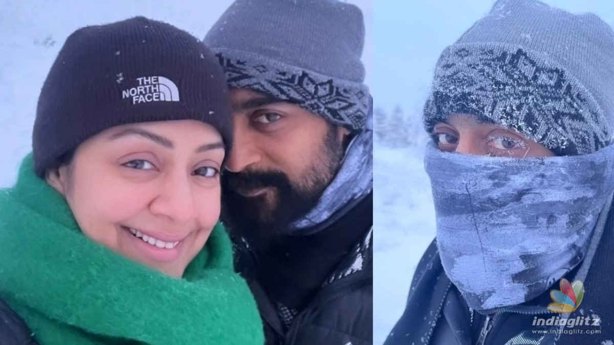 Suriya and Jyothika’s romantic episodes in freezing snow! - Viral video