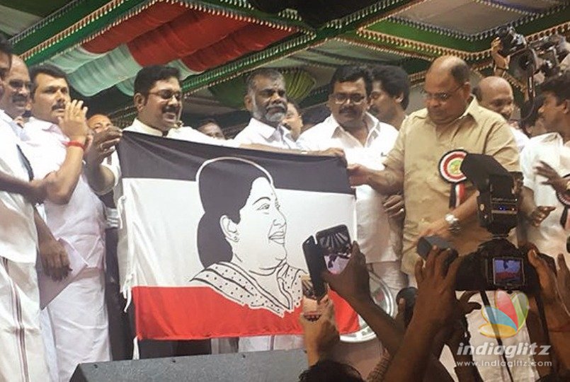 TTV Dhinakaran announces party name and flag