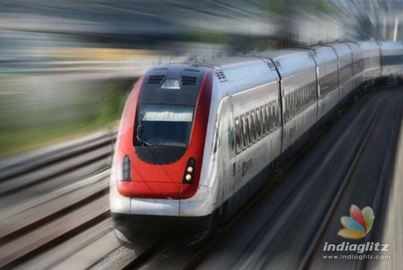 Careless girl almost falls off a train- shocking video clip