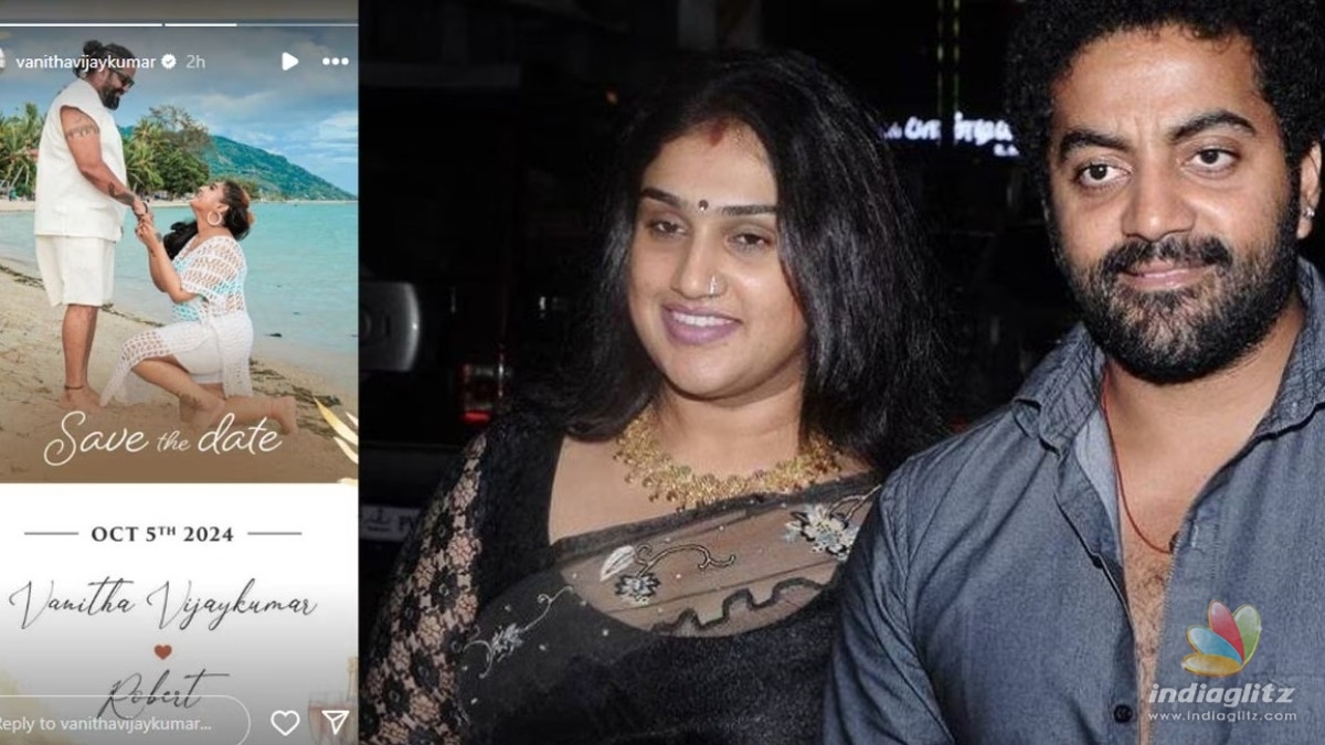 Vanitha Vijayakumar breaks the suspense behind her cryptic poster with Robert Master!