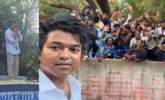 Fans shower love on Thalapathy Vijay after the politics announcement 'The Greatest Of All Time' shooting spot!