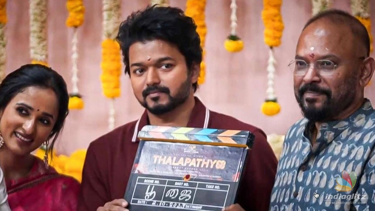 Cute video of Thalapathy Vijay from the streets of Russia! - ‘GOAT’ shooting BTS