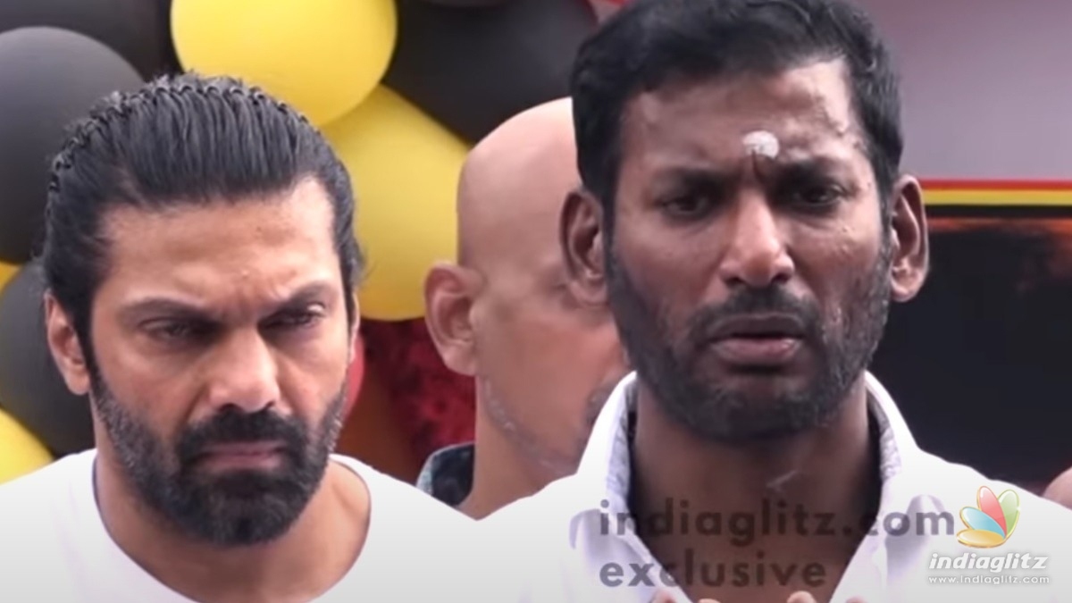 Vishal and Arya pays their last respects to Captain Vijayakanth at his memorial!