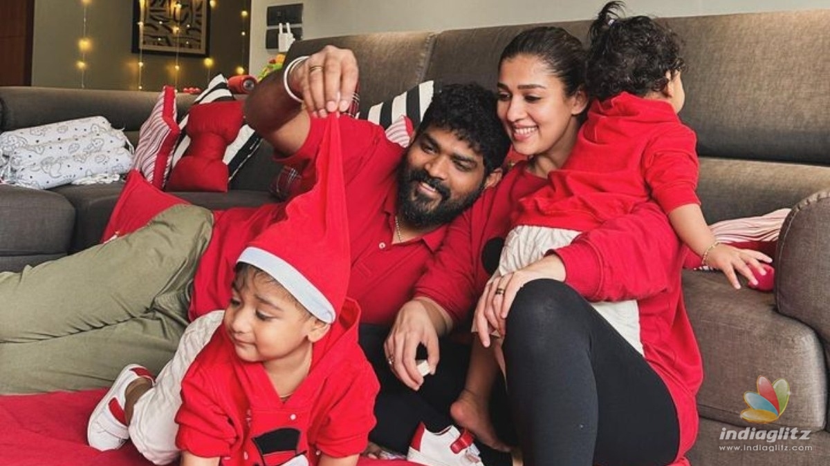 Cuteness-overloaded photos from Nayanthara - Vignesh Shivan’s Christmas celebration with Uyir & Ulag!