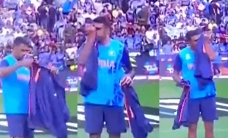 Ashwin hilarious video post India zimbabwe match Ashwin sniffing jersey video