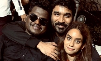 Dhanush meets Dhee and Arivu in Yuvan Shankar Raja birthday party Enjoy Enjaami song