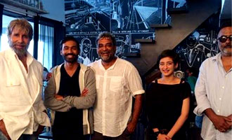 Dhanush Celebrates 'VIP' Success with team 'Shamitabh'