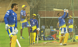 CSK Team Net Practice in Chennai