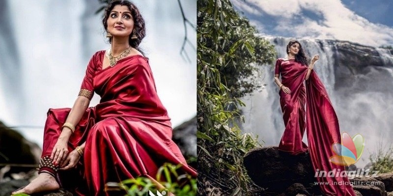 Actress does waterfall photo shoot after eighteen years