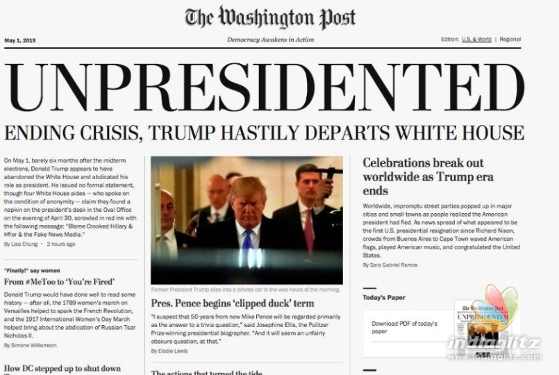 Donald Trump resignation news goes viral around the globe