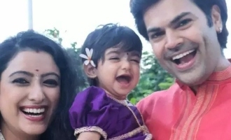 Ganesh Venkatraman Nisha daughter Samaira beach video