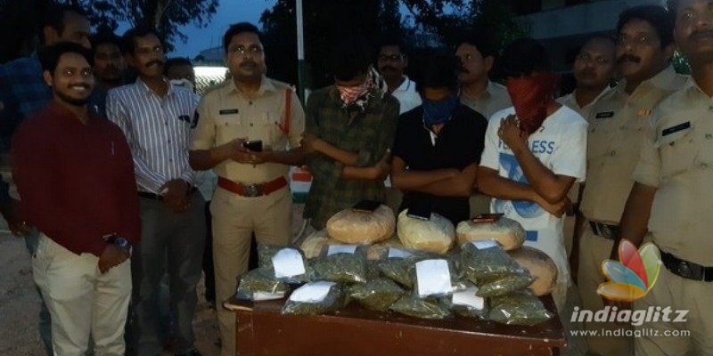 Three engineering students arrested while smuggling Ganja