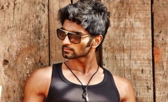 Atharvaa's funny trick to look fit! watch video