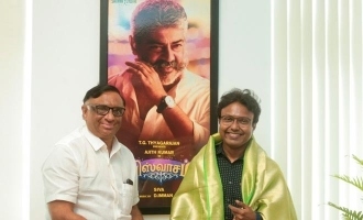 D Imman honoured by Thala Ajith's Viswasam producers - photos turn viral!