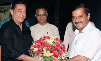 Delhi CM Arvind Kejriwal Kamal Haasan meet and discuss politics