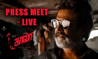 Superstar Rajinikanth's 'Kaala' press meet happening in Hyderabad