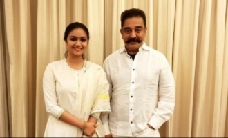 Kamal blesses Keerthy Suresh for 'Nadigaiyar Thilagam'