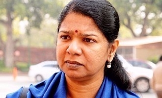 Kanimozhi's steps up to support 'Mersal'