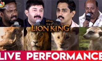 My experience acting with real Lion - Siddharth at The Lion King Tamil Press Meet