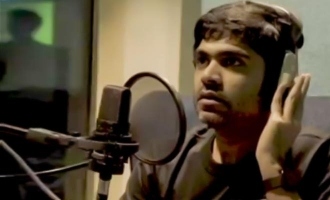 Silambarasan shares a sneak peak of Maanaadu dubbing session