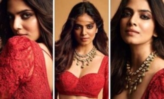 Malavika Mohanan in red hot half saree latest pics leave fans dumbstruck