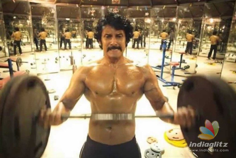 Vikram goes into hard training mode for his next mega flick