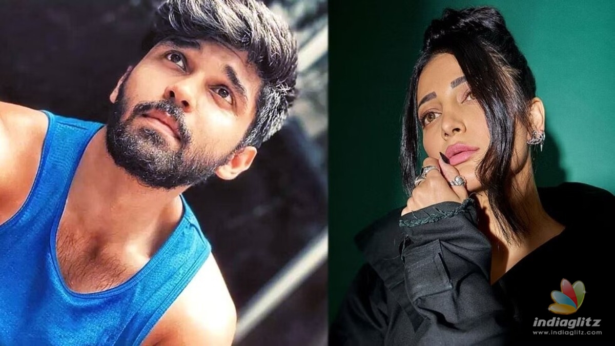 Dhruv Vikram and Shruti Haasan in mass heros new movie, video goes viral