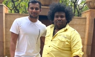 Yogi babu meets his good old friend cricketer Natrarajan