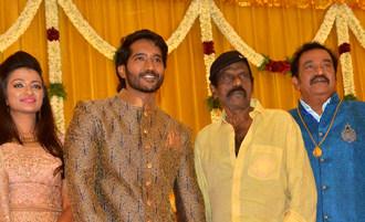 Actor Pandu Son Pintu Wedding Reception Stills