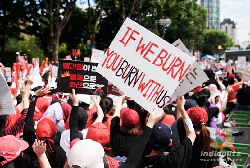 Spy cam porn: women conduct massive protest