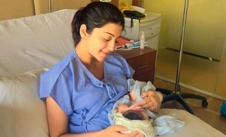 pranitha subhash reveals baby daughter face first time shares pictures name arna