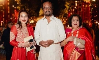 Superstar Rajinikanth with His Family at Mukesh Ambani Son Wedding Ceremony Viral Photo Video